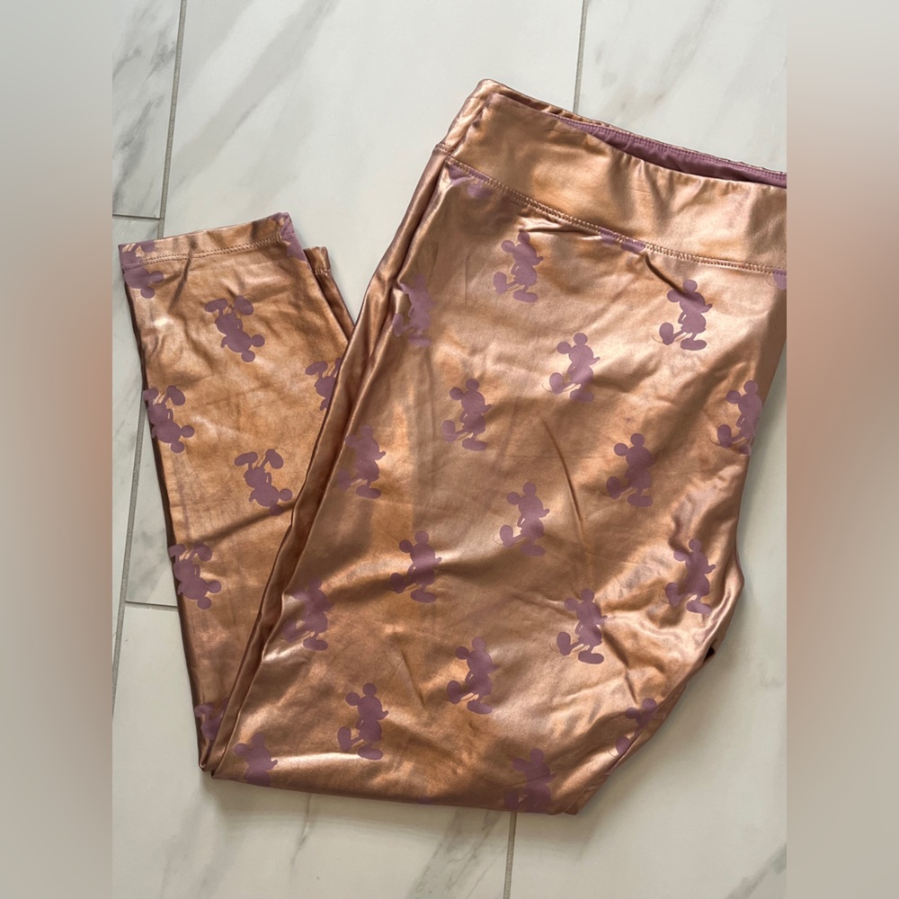 Disney Mickey rose gold leggings